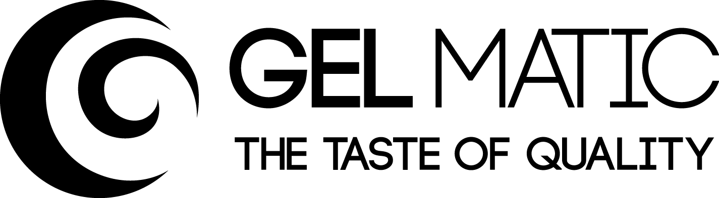 Gel Matic horizontal logo with payoff black RGB